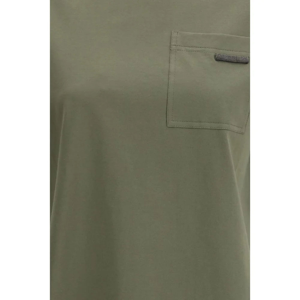 Brunello Cucinelli Bicolor Cotton T-Shirt