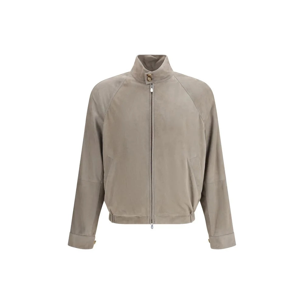 Brunello Cucinelli Bicolor Leather Jacket