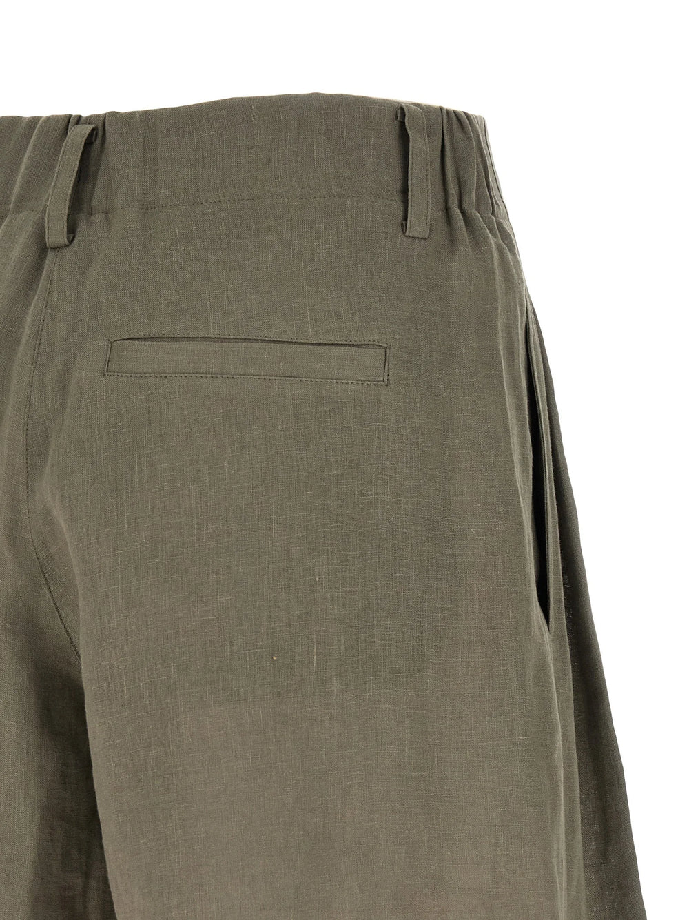 Brunello Cucinelli Bicolor Linen Bermuda Shorts - M