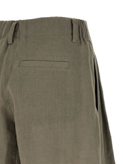 Brunello Cucinelli Bicolor Linen Bermuda Shorts - M
