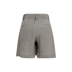 Brunello Cucinelli Bicolor Linen Bermuda Shorts - S