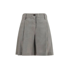 Brunello Cucinelli Bicolor Linen Bermuda Shorts - S