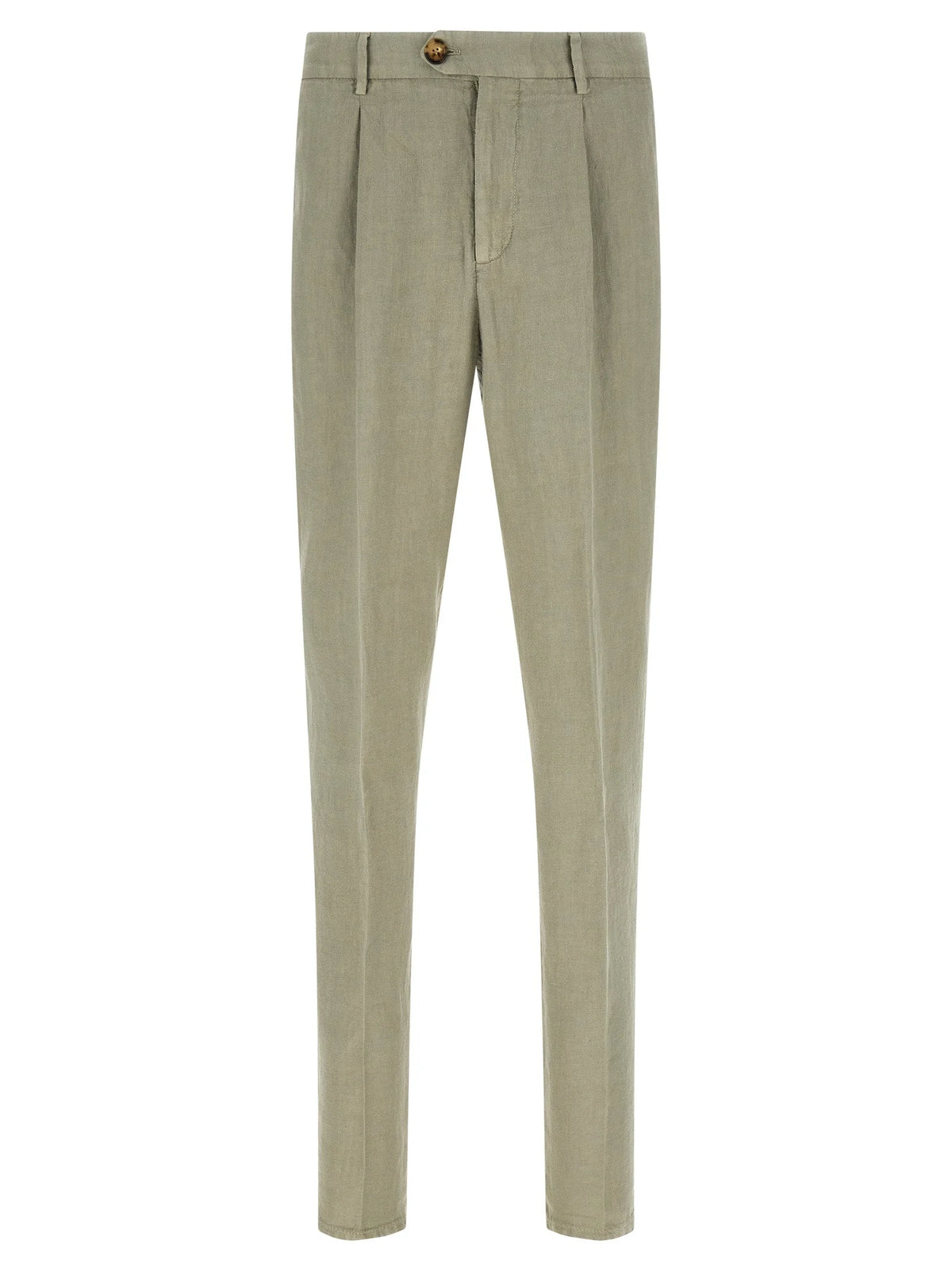 Brunello Cucinelli Bicolor Linen Casual Pants