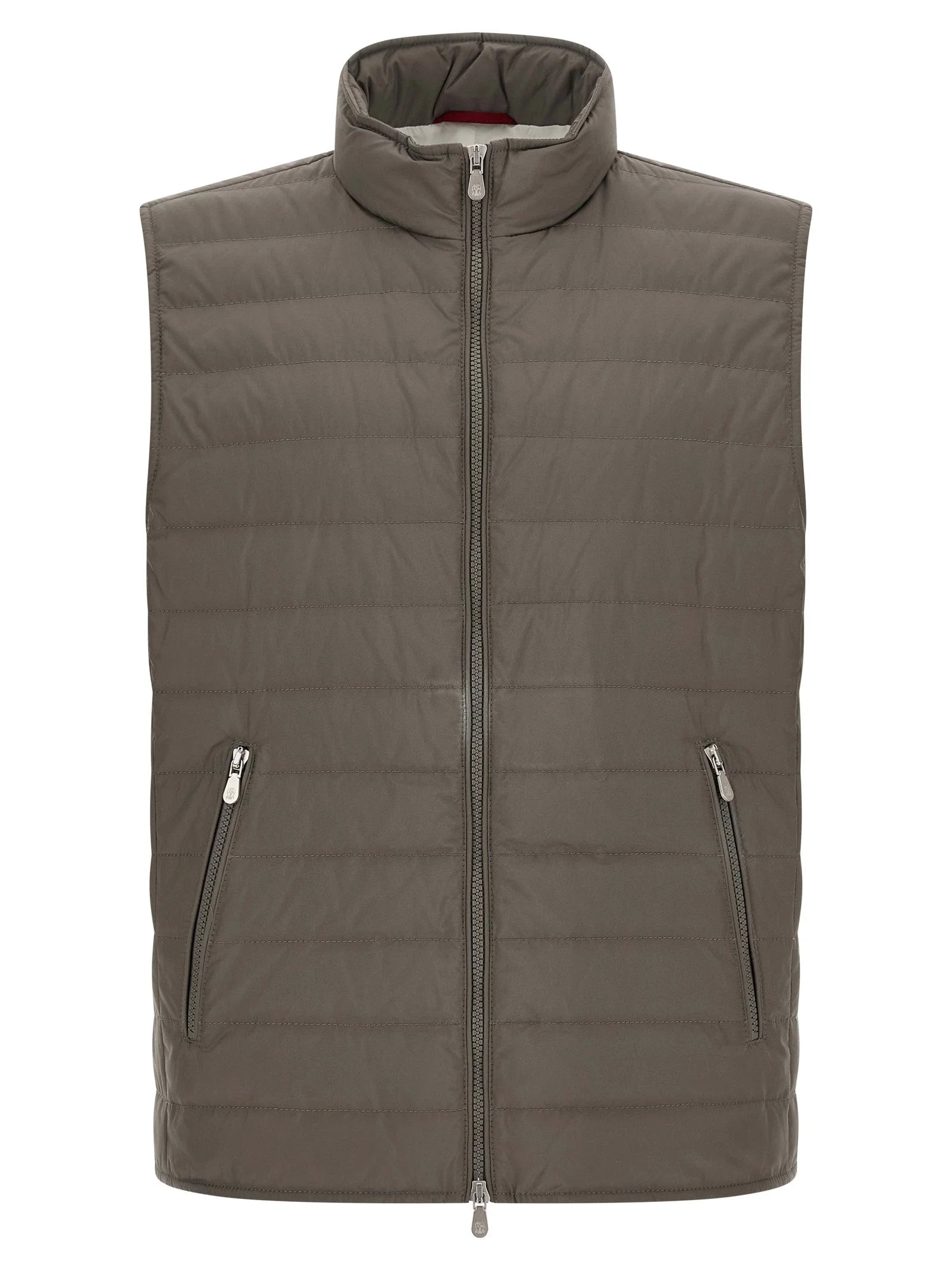 Brunello Cucinelli Bicolor Polyester Sleeveless Jacket