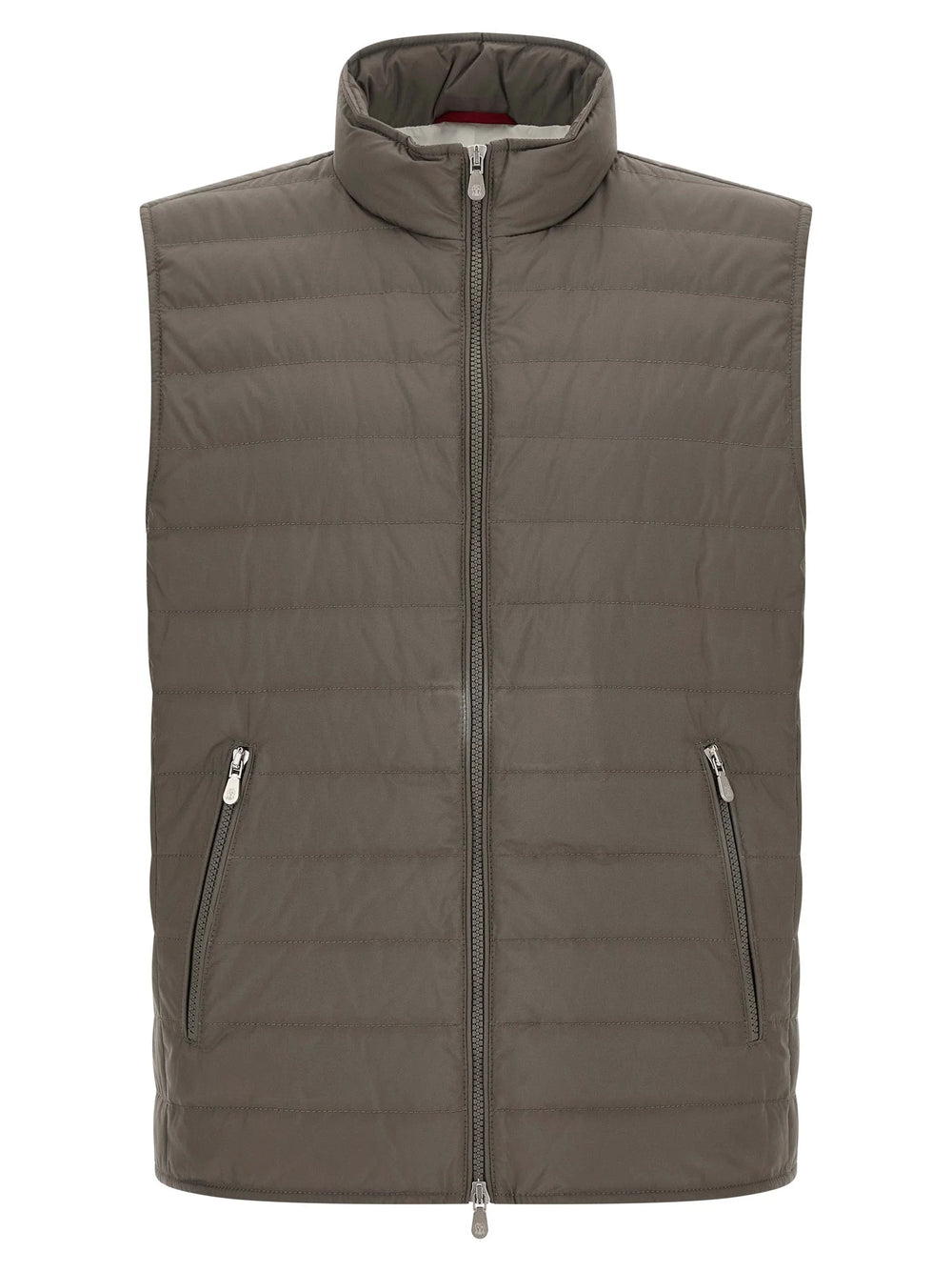 Brunello Cucinelli Bicolor Polyester Sleeveless Jacket
