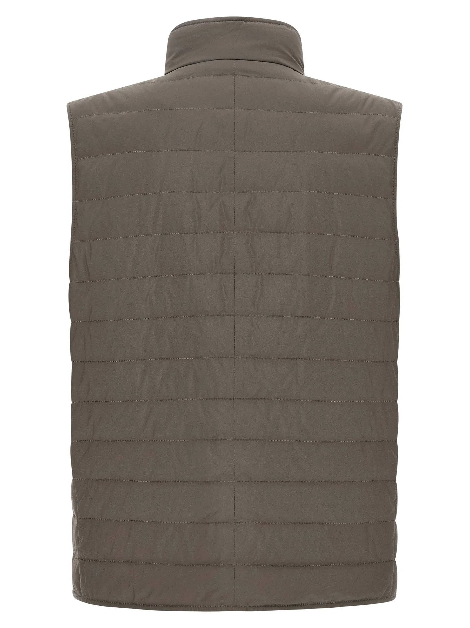 Brunello Cucinelli Bicolor Polyester Sleeveless Jacket