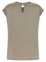 Brunello Cucinelli Bicolor Silk Blouse