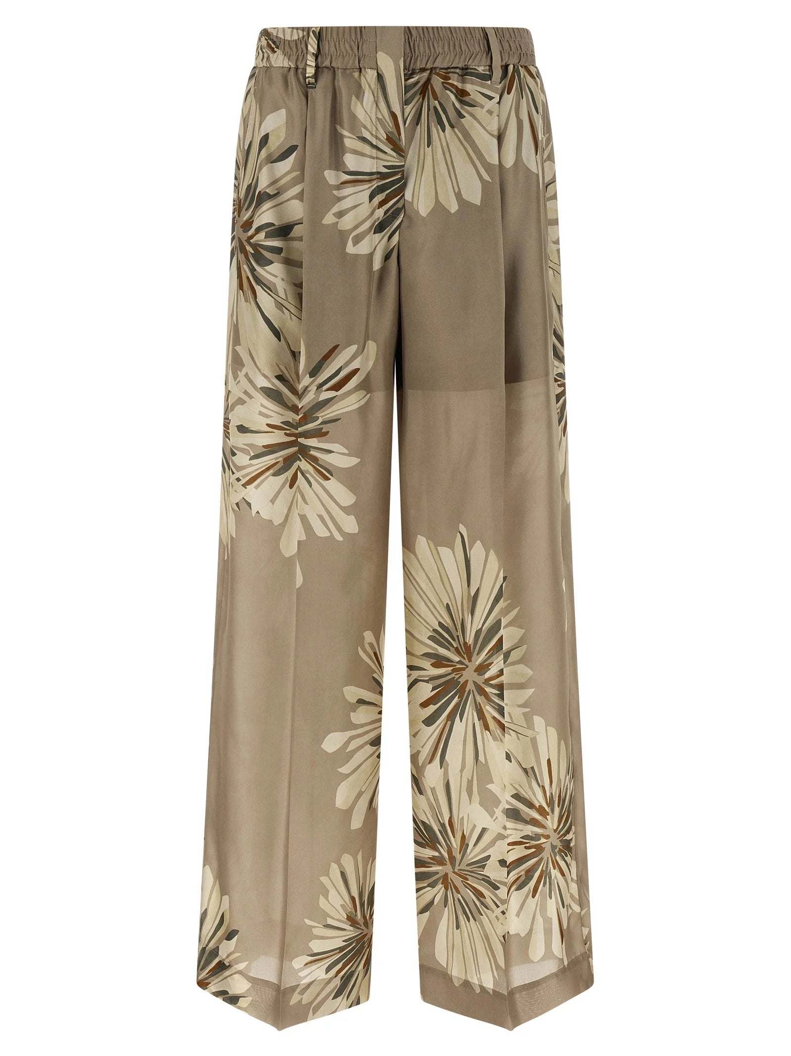 Brunello Cucinelli Bicolor Silk Casual Pants - IT42