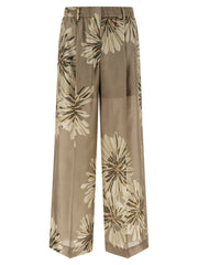 Brunello Cucinelli Bicolor Silk Casual Pants - IT42