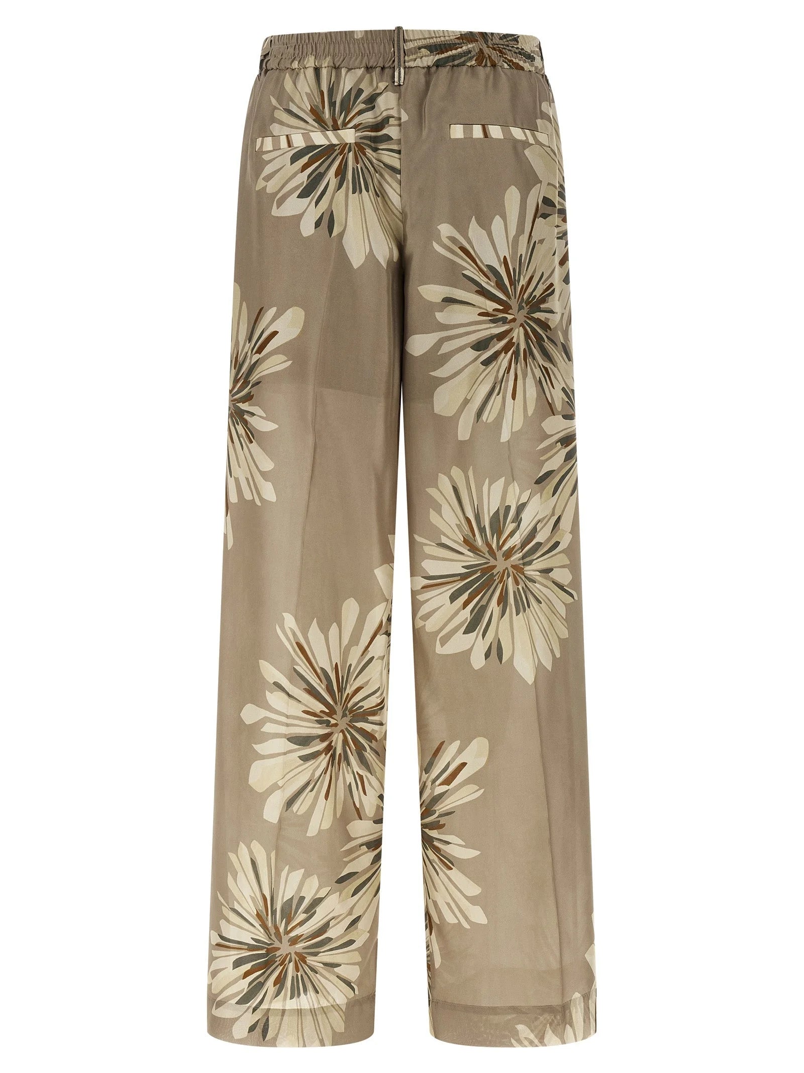 Brunello Cucinelli Bicolor Silk Casual Pants - IT42