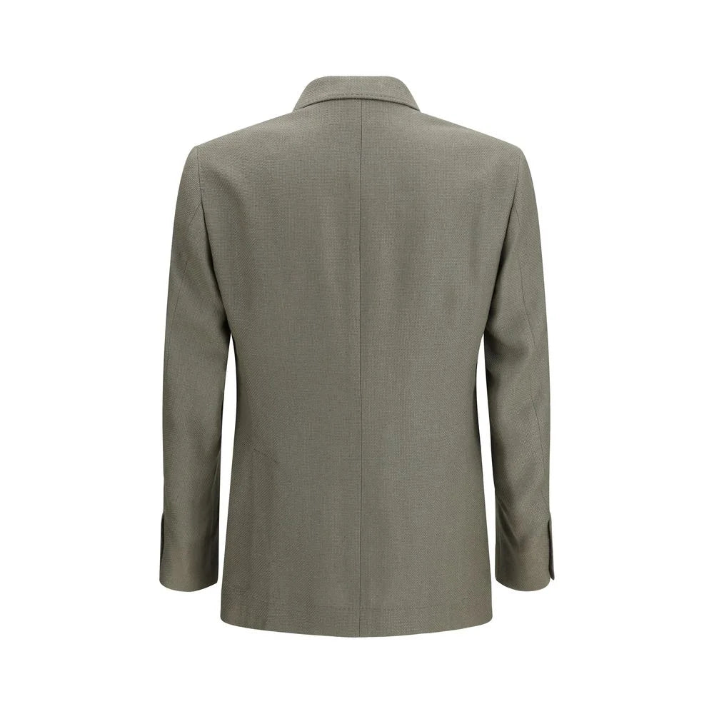 Brunello Cucinelli Bicolor Silk Coat