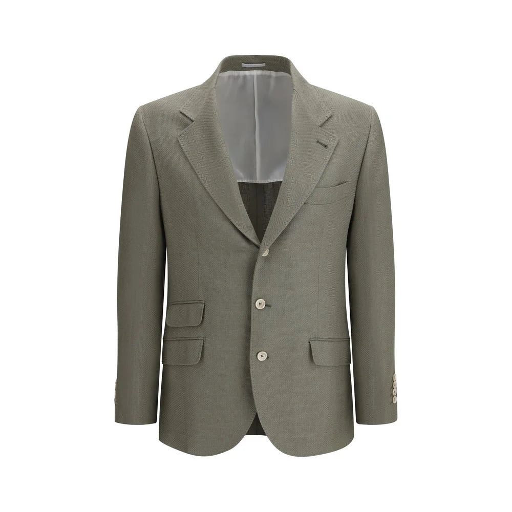 Brunello Cucinelli Bicolor Silk Coat