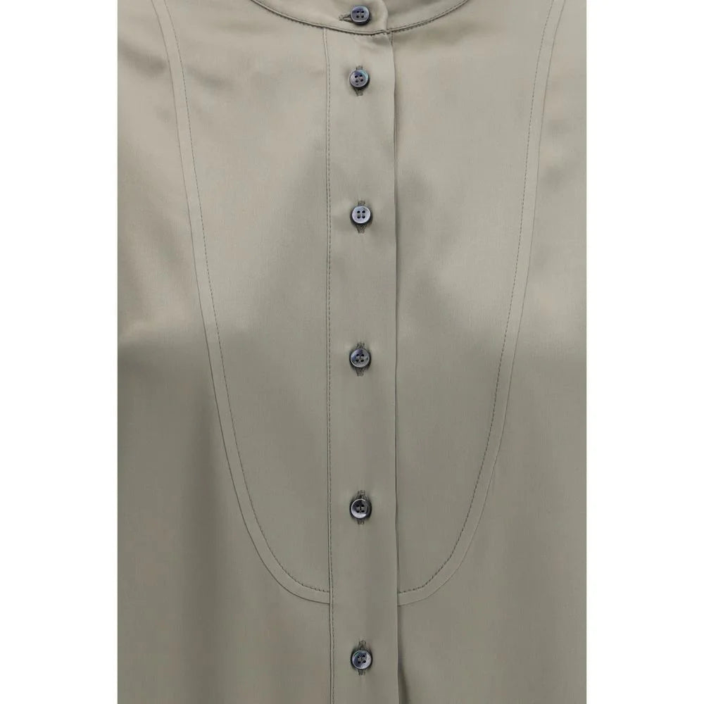Brunello Cucinelli Bicolor Silk Shirt
