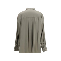 Brunello Cucinelli Bicolor Silk Shirt