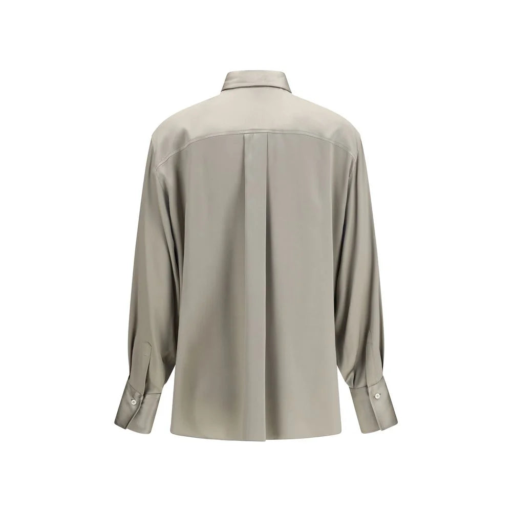 Brunello Cucinelli Bicolor Silk Shirt - S