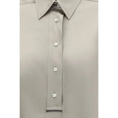 Brunello Cucinelli Bicolor Silk Shirt - S
