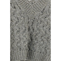 Camisola de seda Bicolor Brunello Cucinelli
