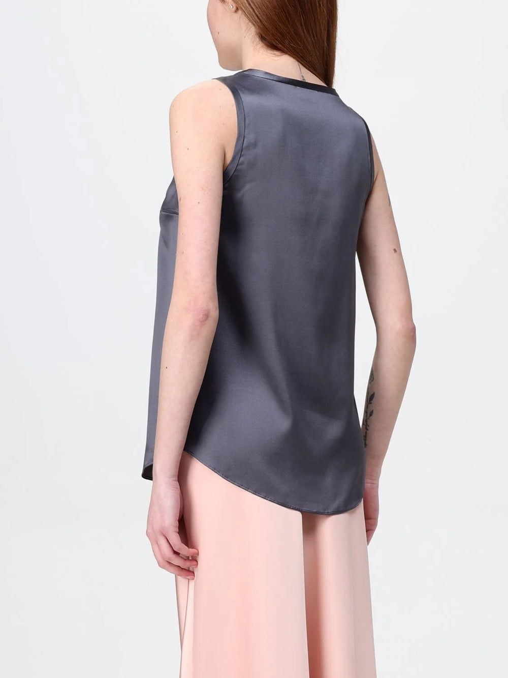 Brunello Cucinelli Bicolor Silk Tank Tops - XS