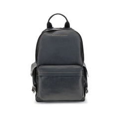 Brunello Cucinelli Black Calf Leather Bos Taurus Handbag