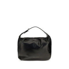 Brunello Cucinelli Black Calf Leather Bos Taurus Shoulder Bag