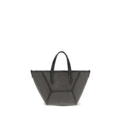 Brunello Cucinelli Black Calf Leather Bos Taurus Shoulder Bag