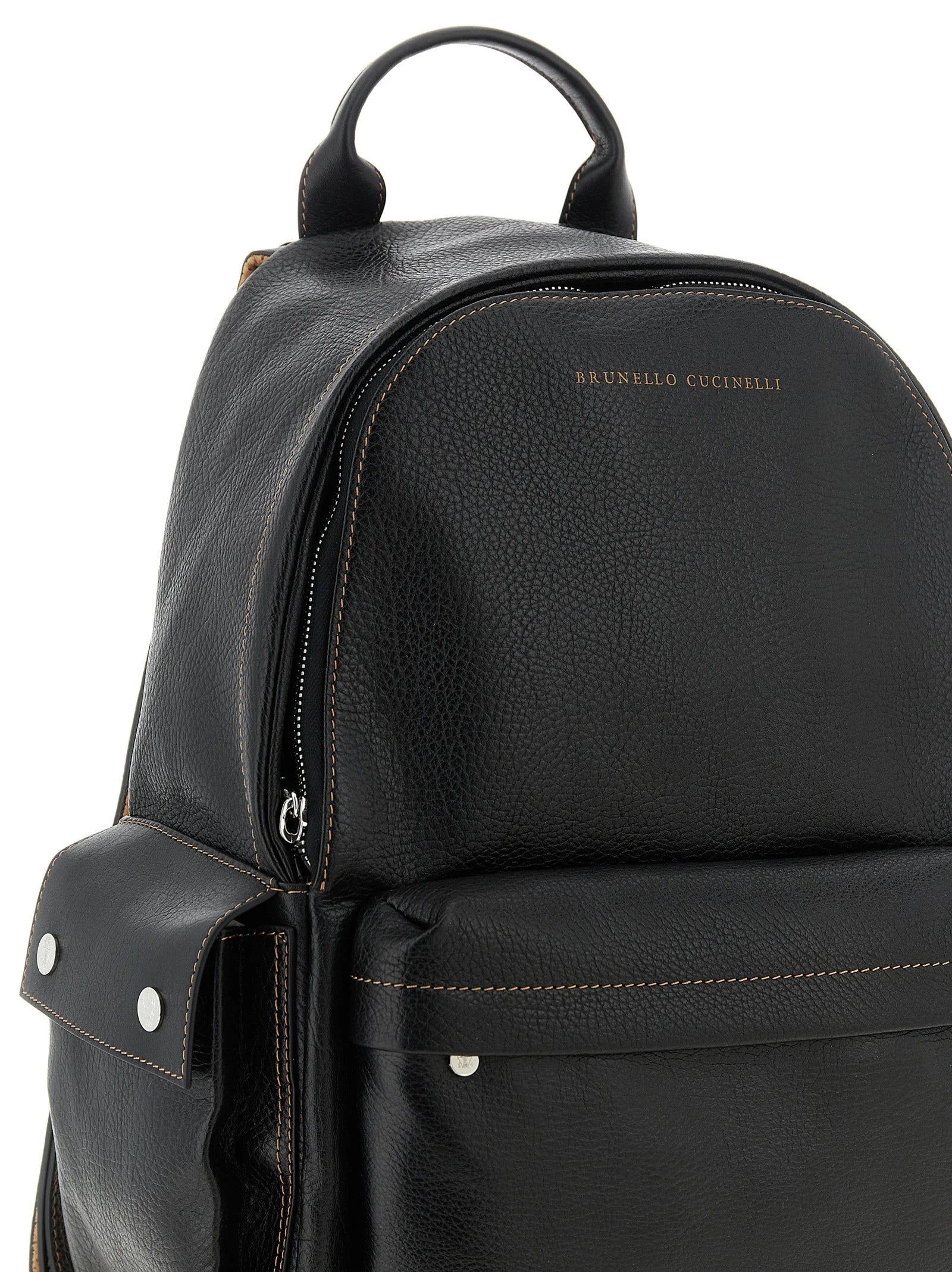 Brunello Cucinelli Black Calfskin Backpack
