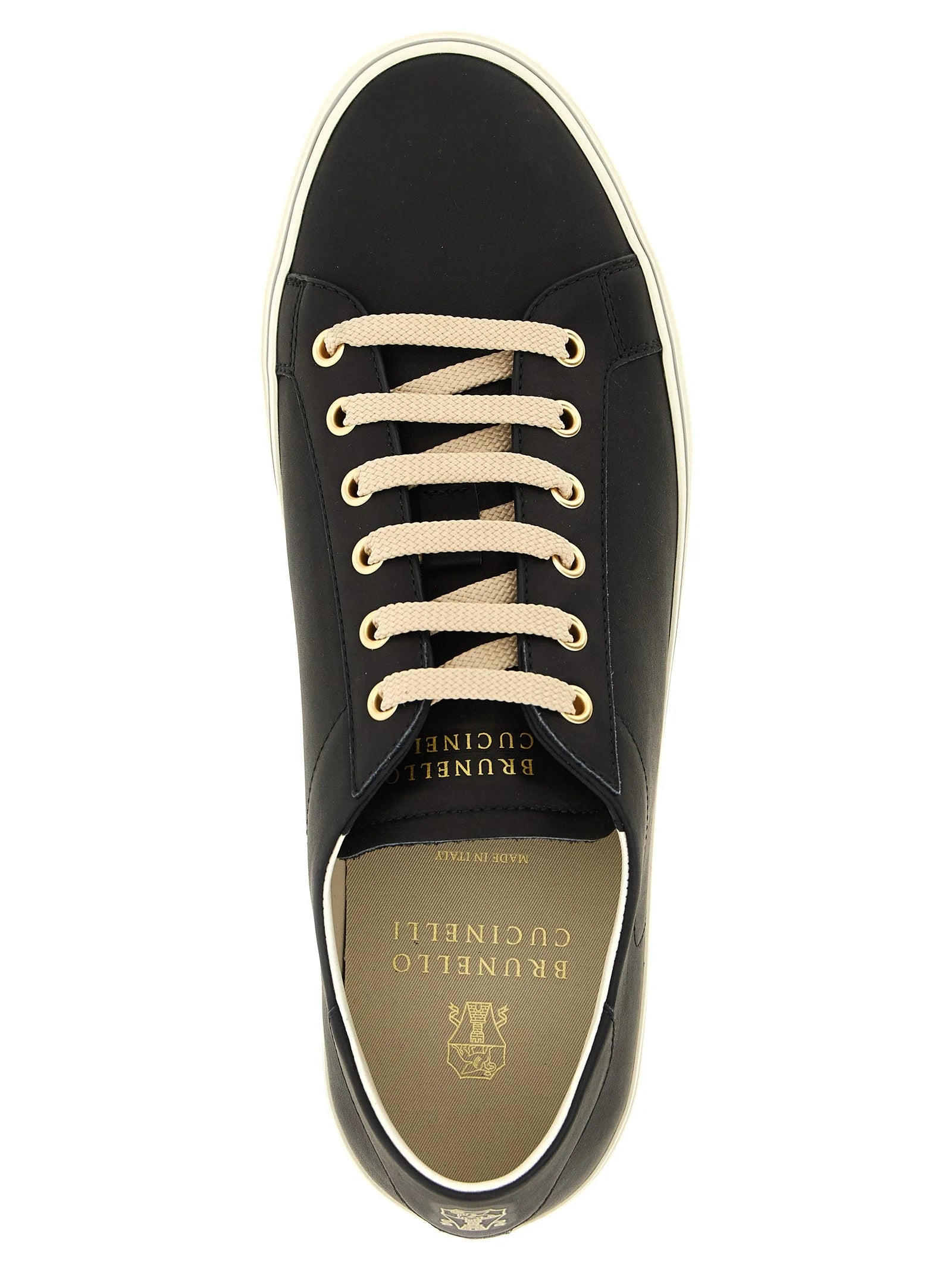 Brunello Cucinelli Black Calfskin Low Top Sneakers - EU 41 | US 8