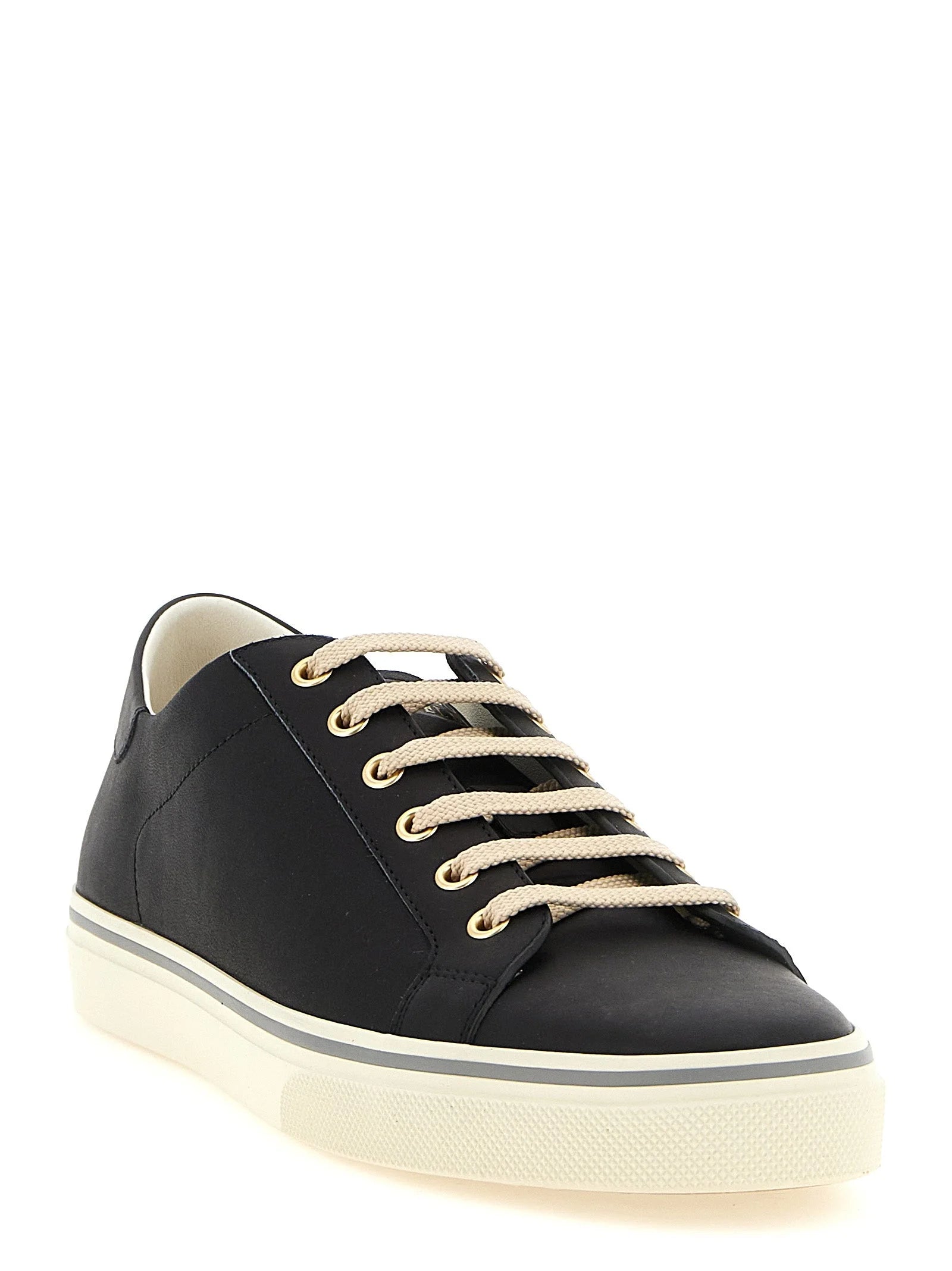 Brunello Cucinelli Black Calfskin Low Top Sneakers - EU 41 | US 8
