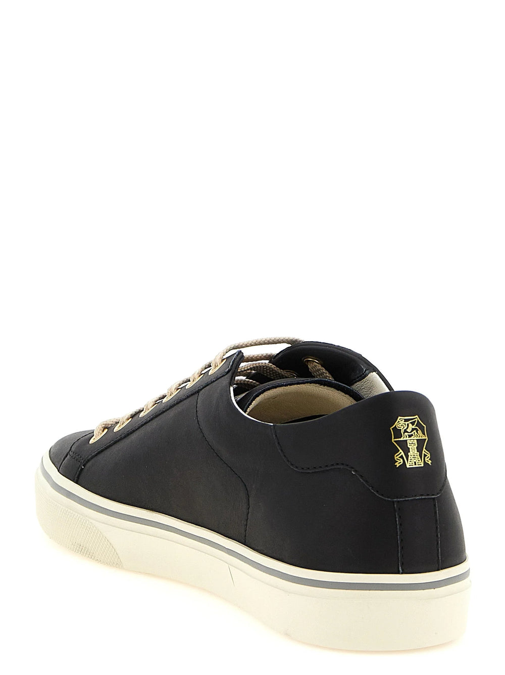 Brunello Cucinelli Black Calfskin Low Top Sneakers - EU 41 | US 8