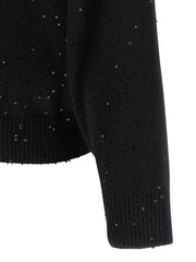 Brunello Cucinelli Black Cashmere Cardigan