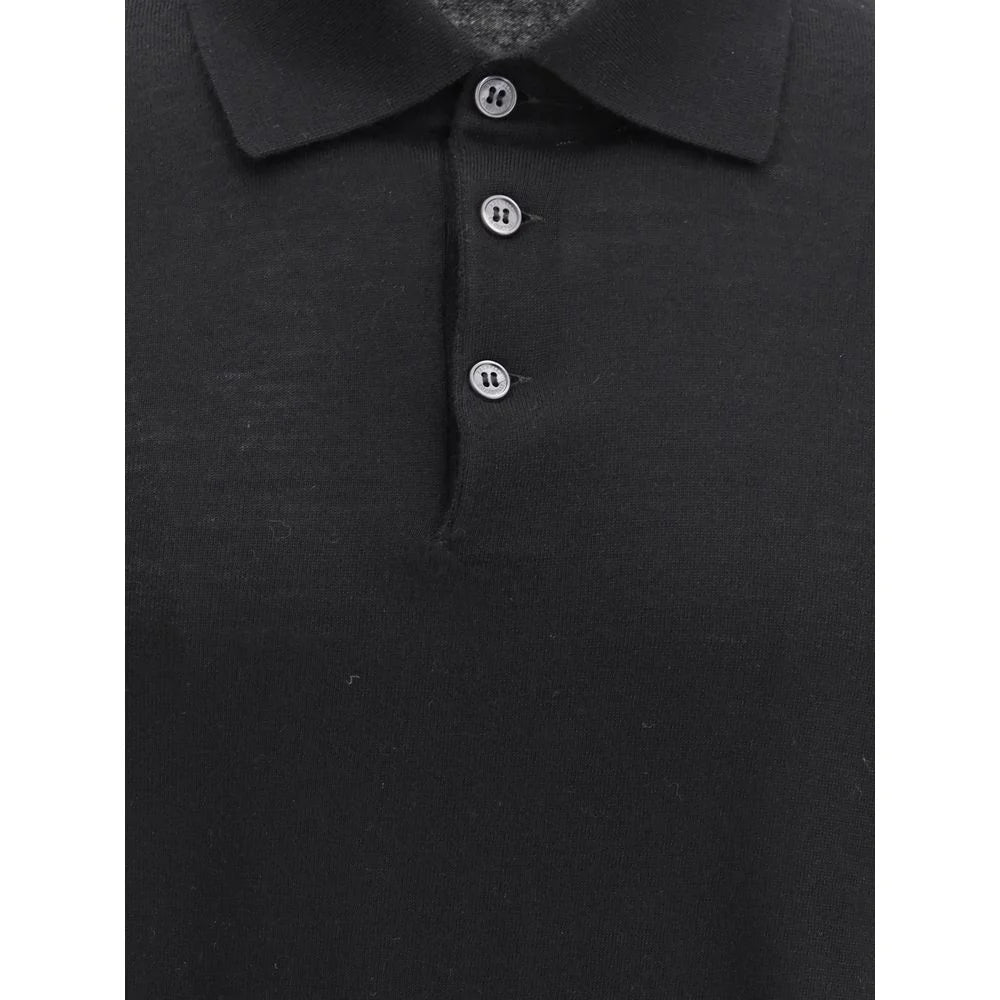 Brunello Cucinelli Black Cashmere Dress Shirt