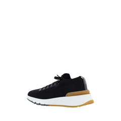 Brunello Cucinelli Black Cotton Athletic Sneakers - EU46/US13