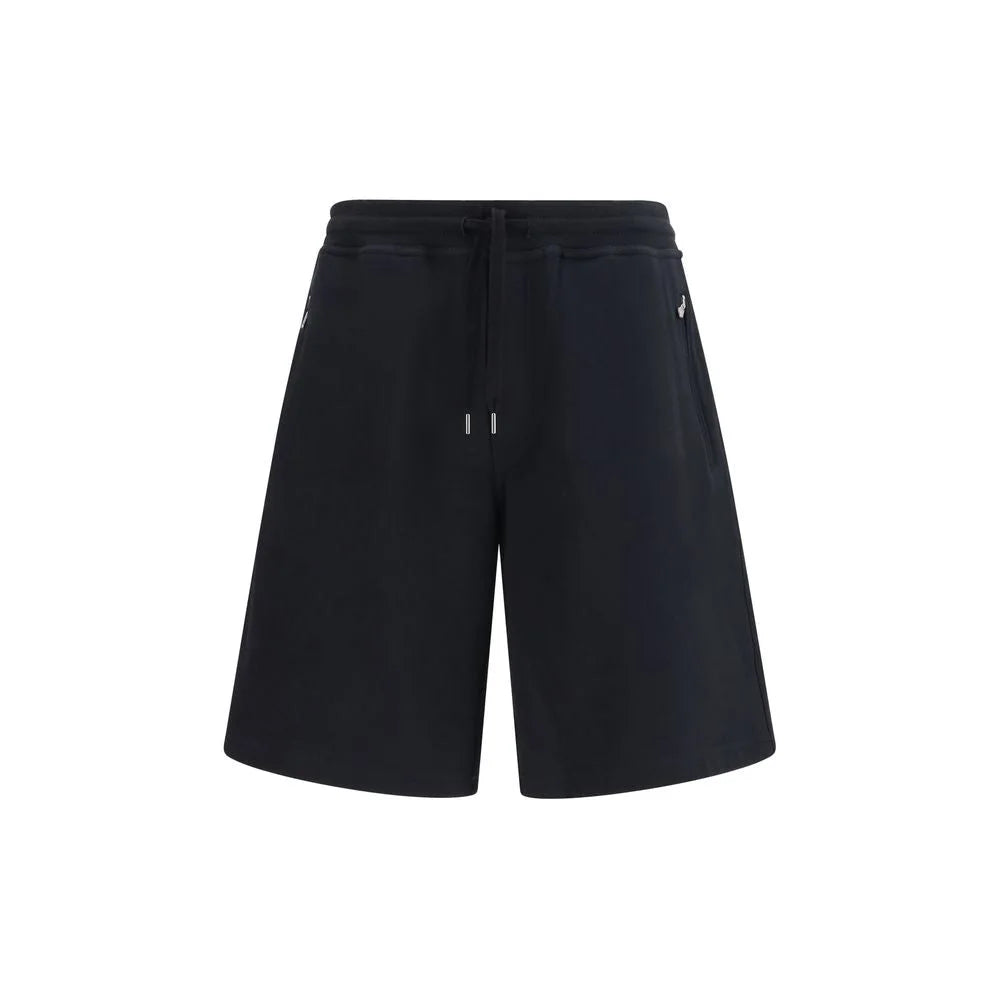 Brunello Cucinelli Black Cotton Bermuda Shorts