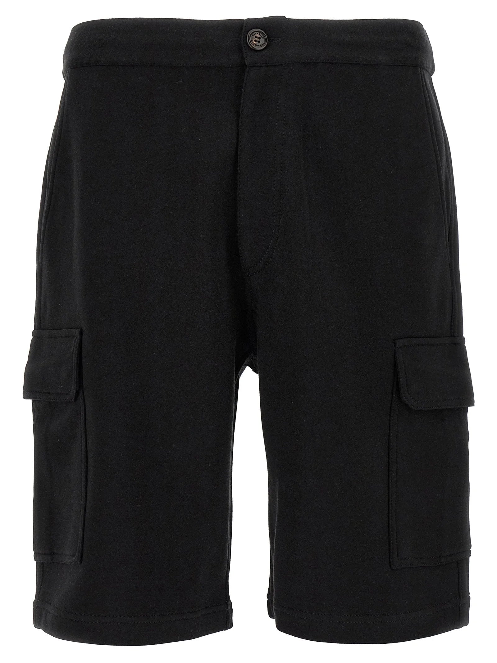 Brunello Cucinelli Black Cotton Bermuda Shorts - XXL