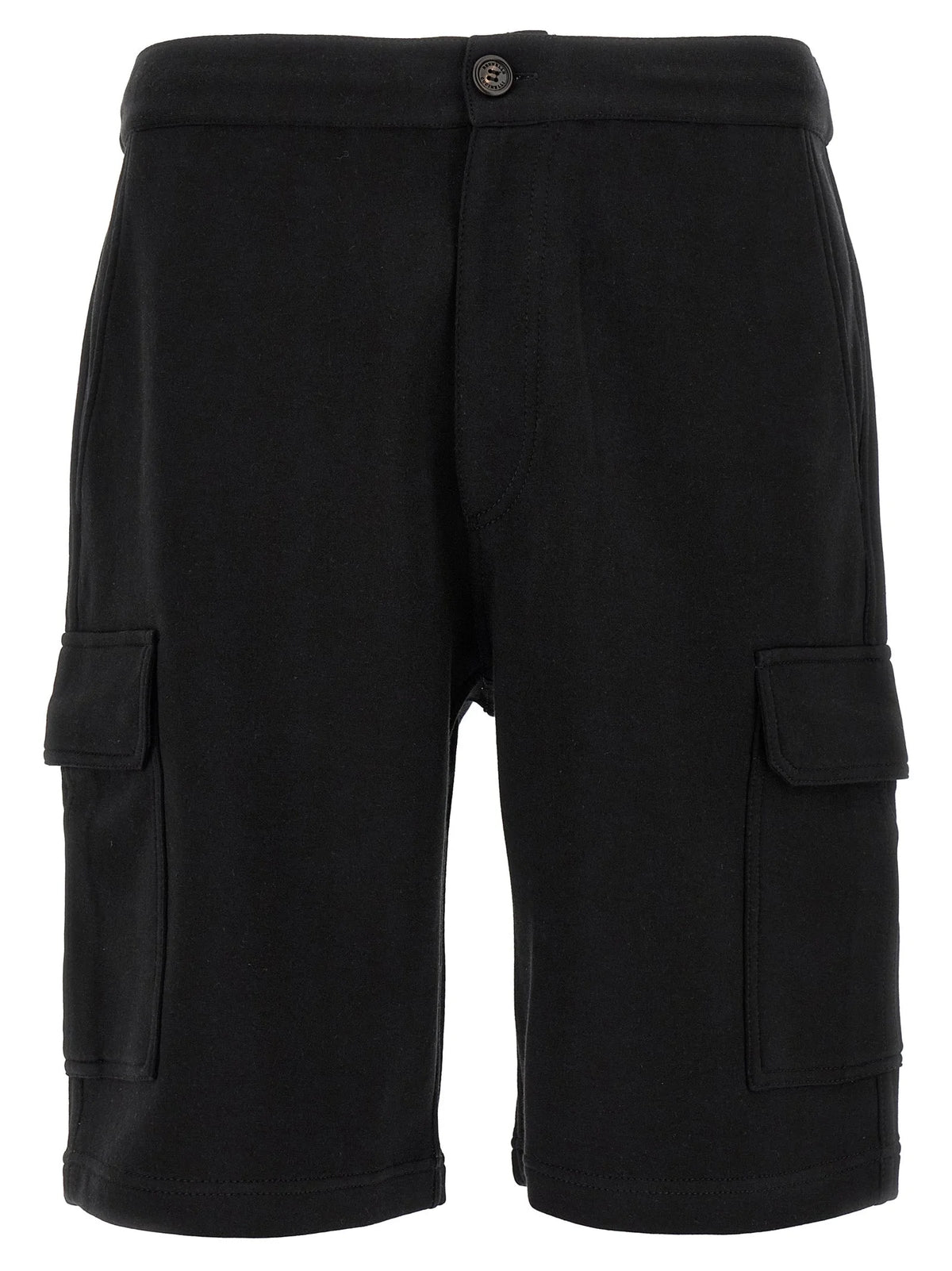 Brunello Cucinelli Black Cotton Bermuda Shorts - XXL