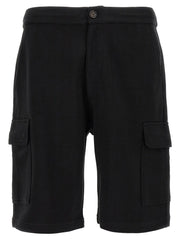 Brunello Cucinelli Black Cotton Bermuda Shorts - XXL