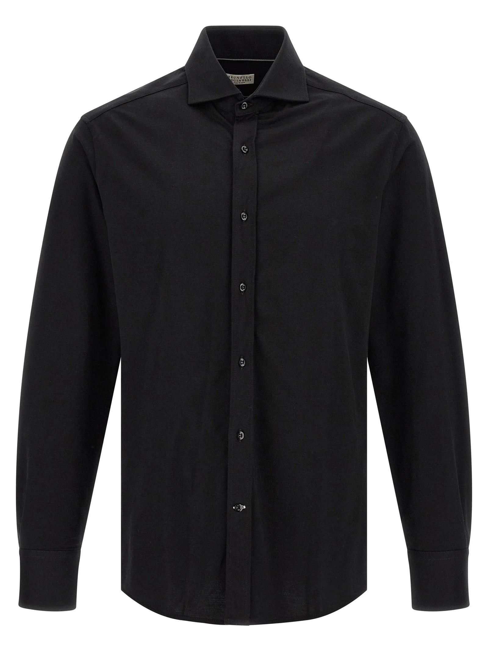 Brunello Cucinelli Black Cotton Blouse