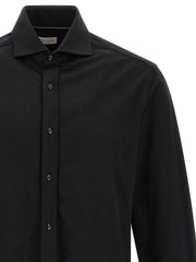 Brunello Cucinelli Black Cotton Blouse