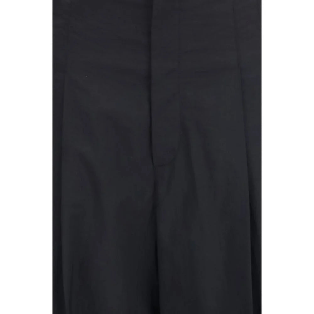 Brunello Cucinelli Black Cotton Casual Pants
