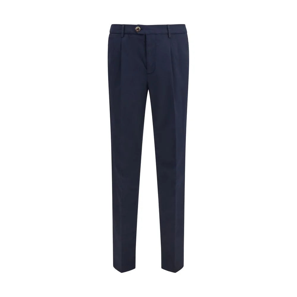 Calças chino Brunello Cucinelli pretas em algodão