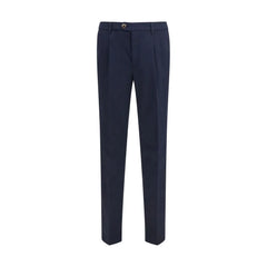 Brunello Cucinelli Black Cotton Chino Pants