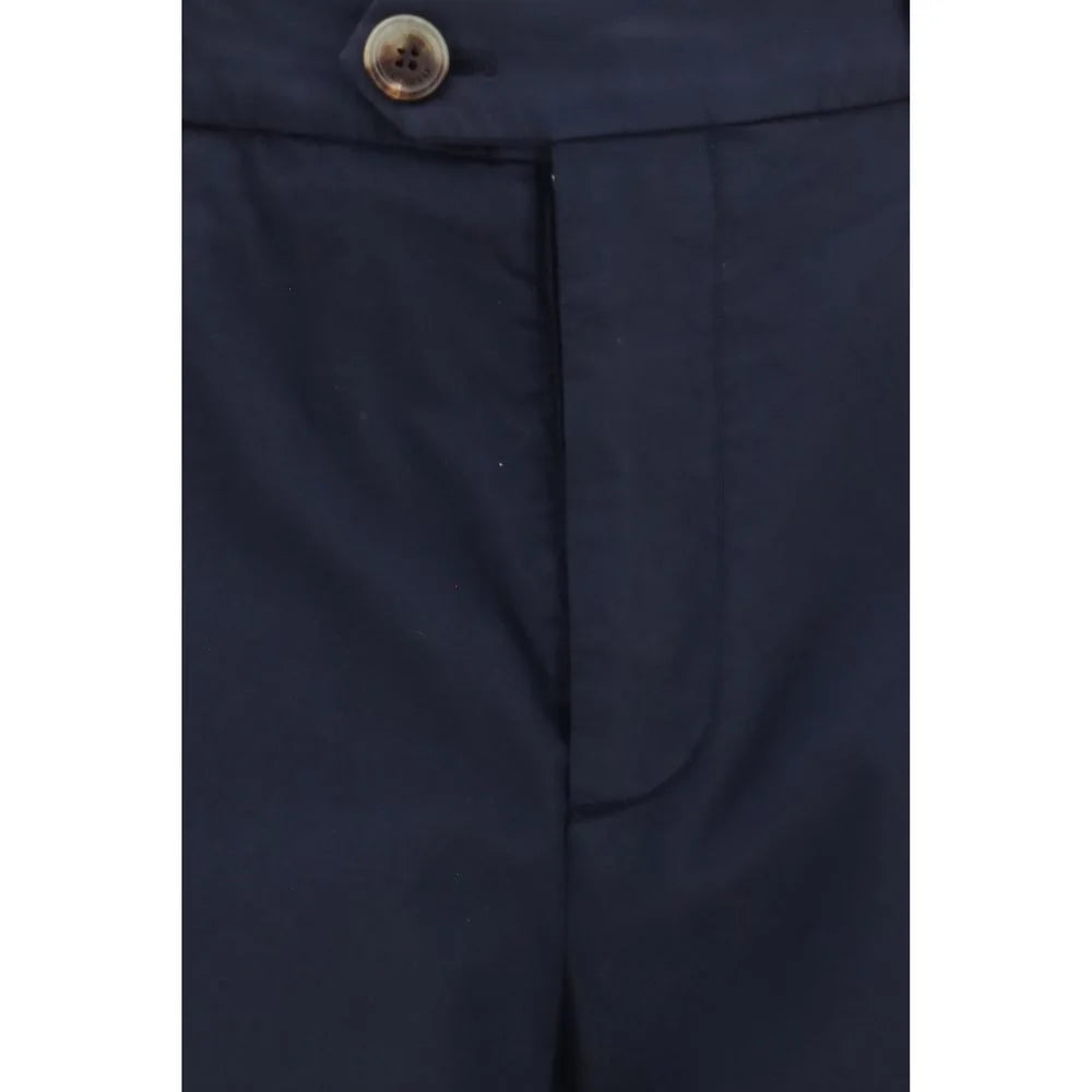 Brunello Cucinelli Black Cotton Chino Pants