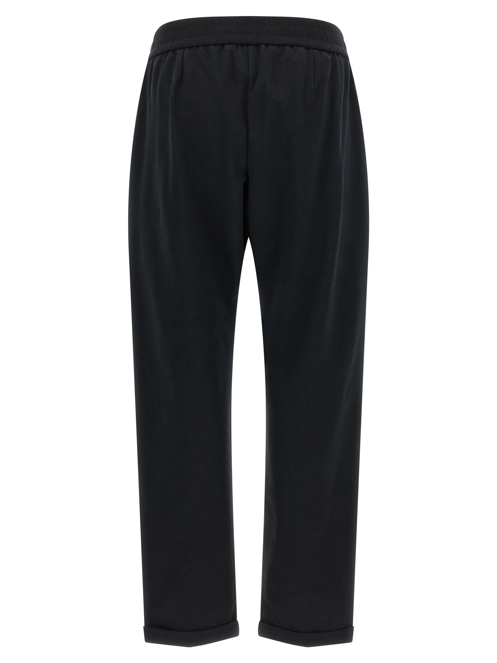 Brunello Cucinelli Black Cotton Joggers (Workout Pants)
