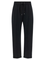 Brunello Cucinelli Black Cotton Joggers (Workout Pants)