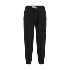 Brunello Cucinelli Black Cotton Joggers (Workout Pants)