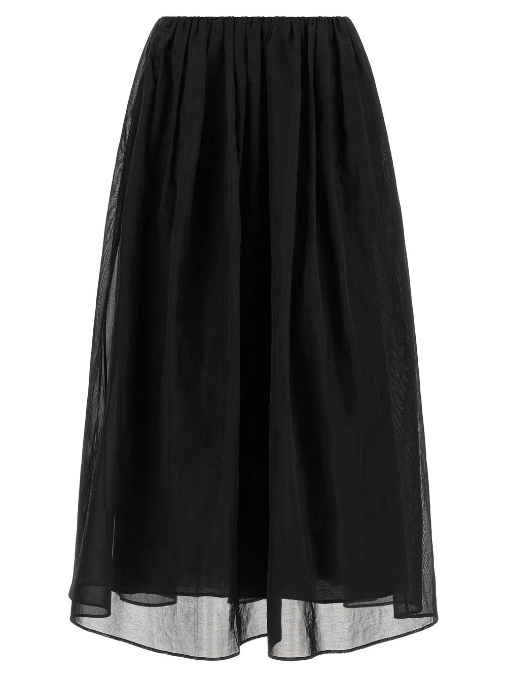 Brunello Cucinelli Black Cotton Mini Skirt