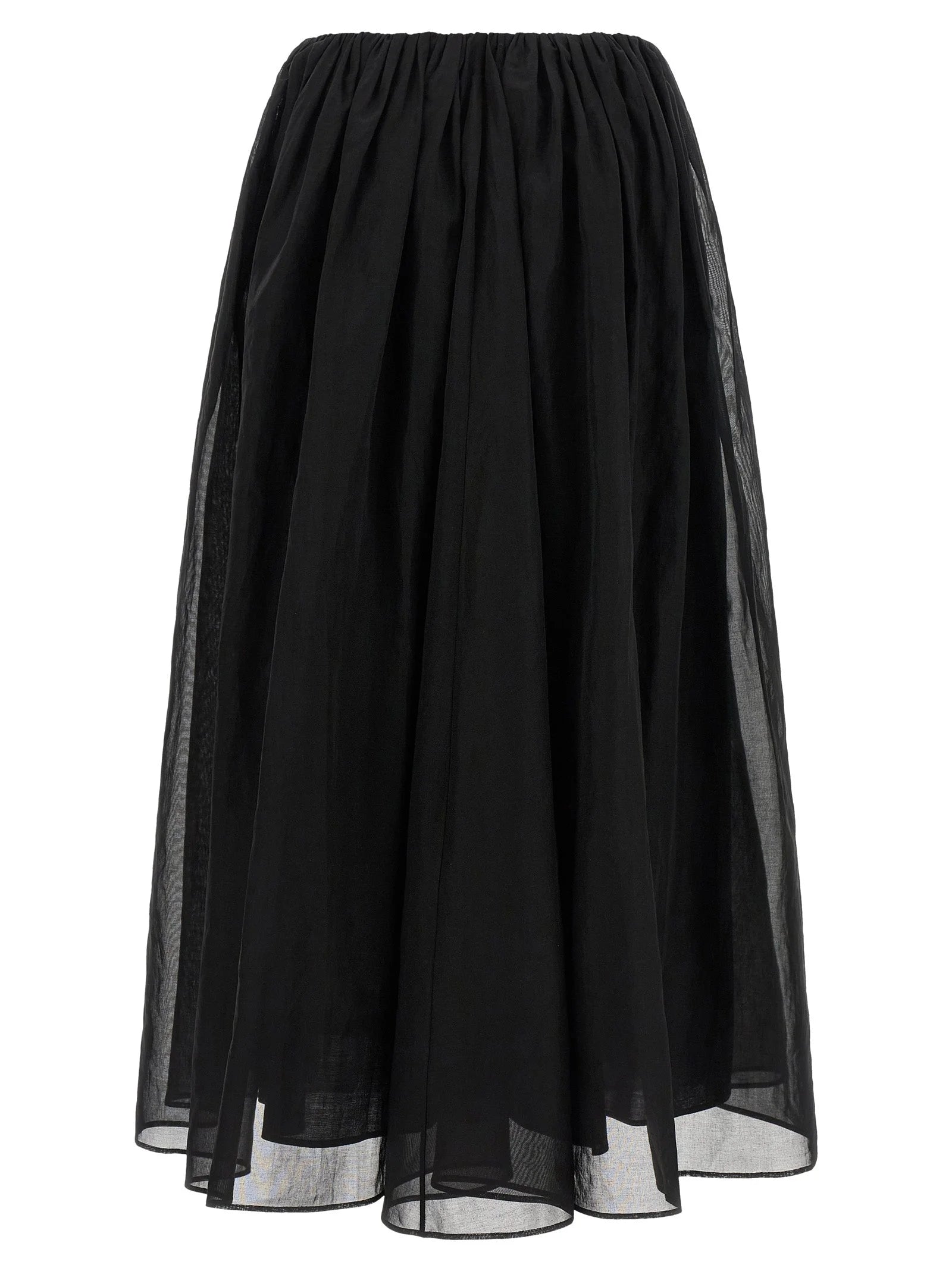 Brunello Cucinelli Black Cotton Mini Skirt