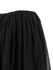 Brunello Cucinelli Black Cotton Mini Skirt