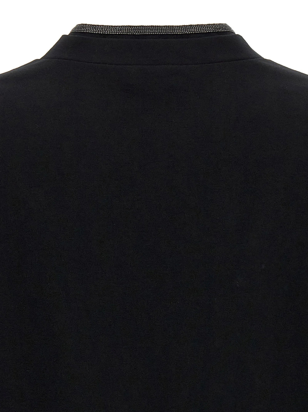 Brunello Cucinelli Black Cotton T-Shirt
