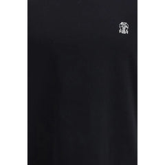 Brunello Cucinelli Black Cotton T-Shirt - XS